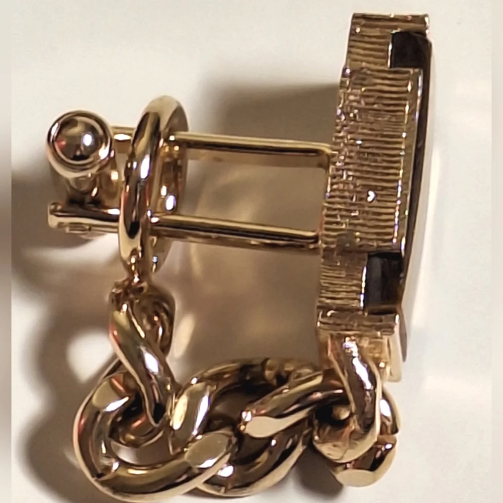 SWANK, Grand Prix | Vintage, Tiger Eye Cuff Links